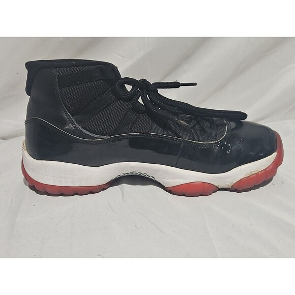 Nike Air Jordan 11 Retro Black/Varsity Red-White Sneaker - Men’s Size 9.5